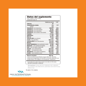MaxN-Fuze - Datos del suplemento